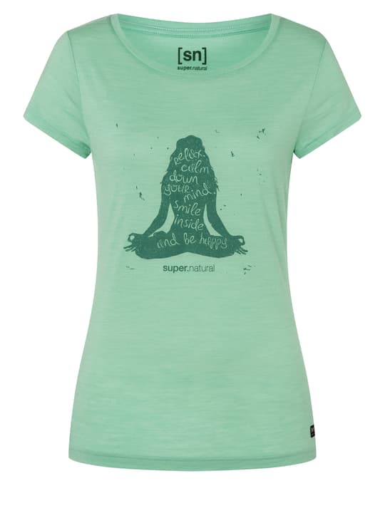 Image of super.natural W Calm Down Tee Damen-Yoga-T-Shirt mint bei Migros SportXX