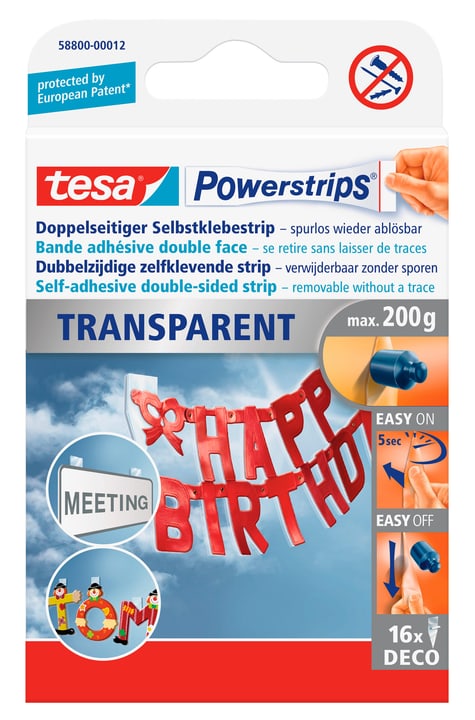 Image of Tesa Powerstrips Deco, 16 Strips Haken