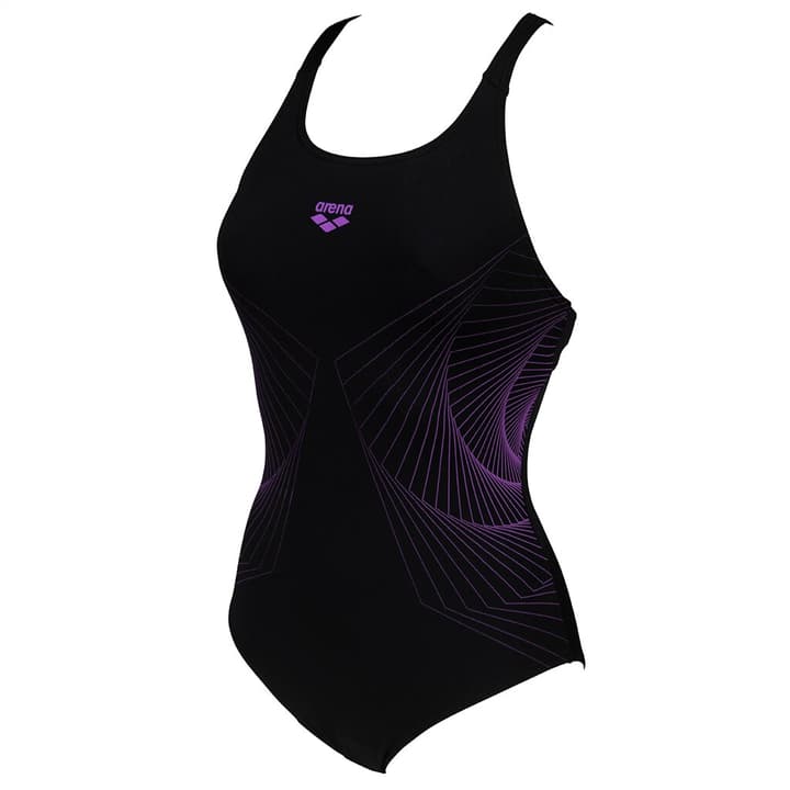 Image of Arena W Spiral Vision Swim Pro Back One Piece B Badeanzug schwarz