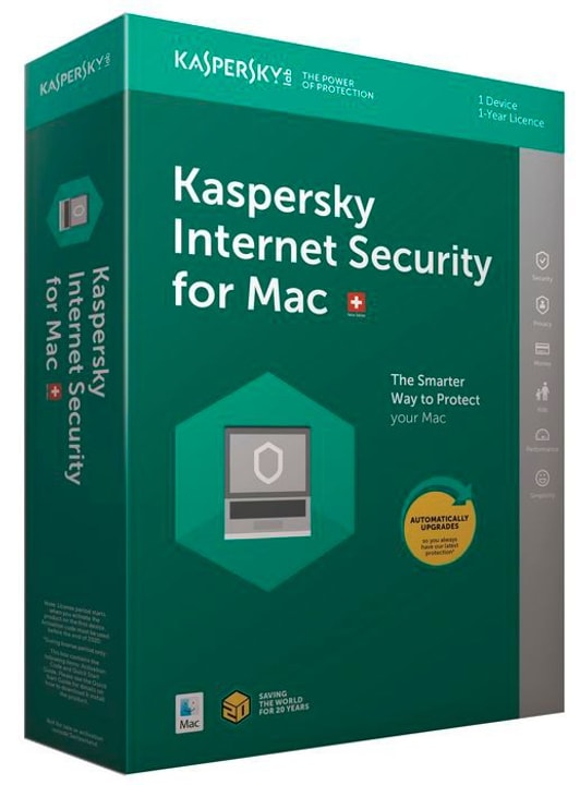 Kaspersky Mac - Internet Security (1 PC) Upgrade Physique (Box) Mac - Internet Security (1 PC) Upgrade Physique (Box) Kaspersky 785300130268 Photo no. 1