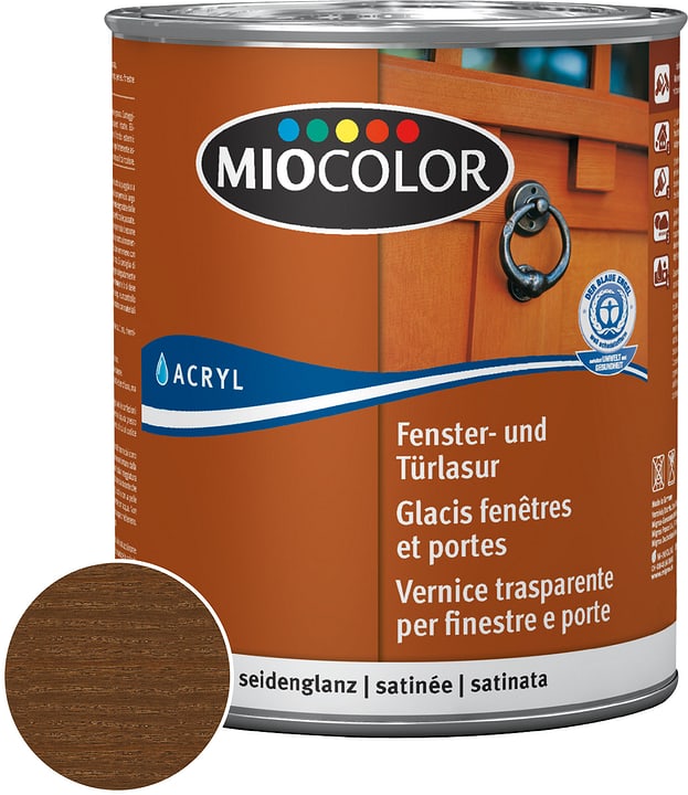Image of Miocolor Fenster- und Türlasur Nussbaum 750 ml bei Do it + Garden von Migros