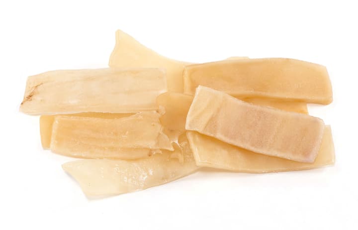 Image of Edelbeiss Silber Rinderhautstreifen, 150 g Kauartikel