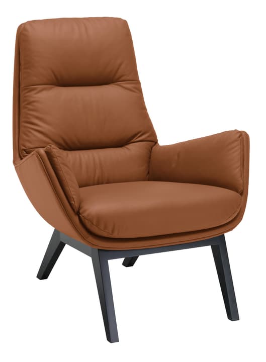ANDRES Fauteuil ANDRES Fauteuil 402444607055 Dimensions L: 83.0 cm x P: 87.0 cm x H: 96.0 cm Couleur Cognac Photo no. 1