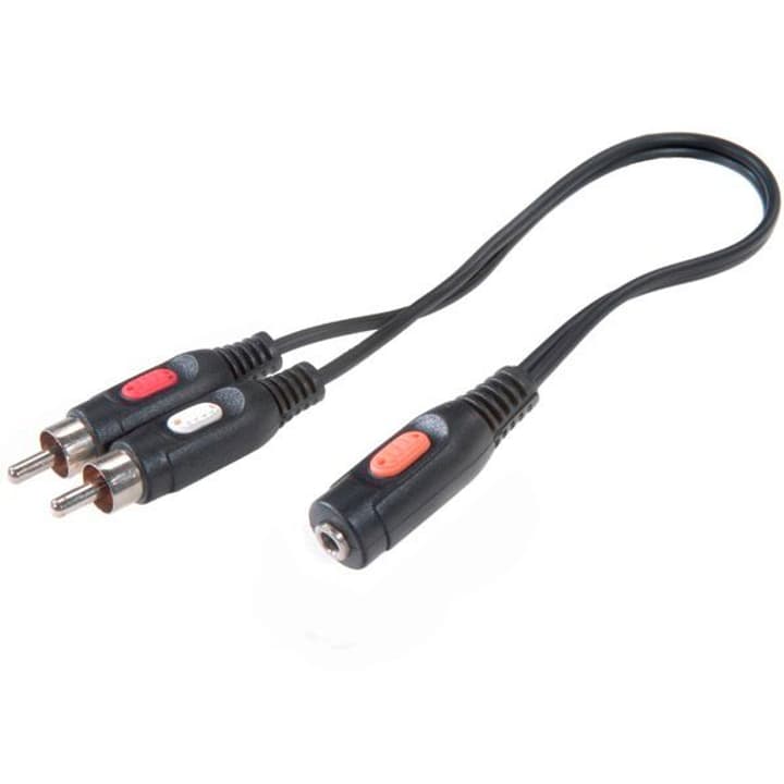 Vivanco Adapter-Kabel 2x Cinch - 3.5mm Klinke (Stereo) (0,2m) Audio Kabel Adapter-Kabel 2x Cinch - 3.5mm Klinke (Stereo) (0,2m) Audio Kabel Vivanco 770784200000 Bild Nr. 1