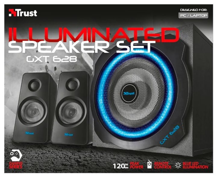 Trust-Gaming GXT 628 2.1 Illuminated Speaker GXT 628 2.1 Illuminated Speaker GXT 628 2.1 Illuminated Speaker GXT 628 2.1 Illuminated Speaker Trust-Gaming 797972400000 N. figura 1