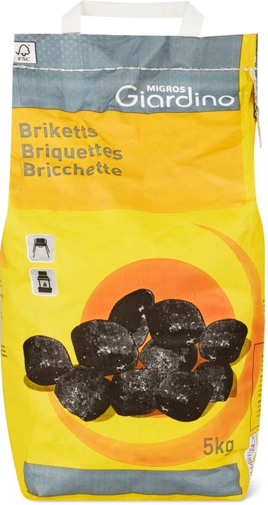 M-Giardino Briquettes de charbon de bois FSC® 5 kg Briquettes