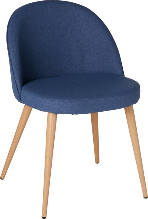 CONTI Chaise CONTI Chaise 402355900040 Dimensions L: 50.0 cm x P: 56.0 cm x H: 77.0 cm Couleur Bleu Photo no. 1