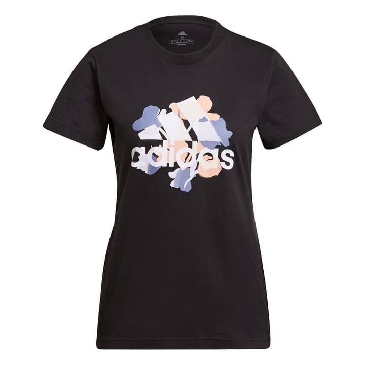 Image of Adidas Floral Tee Shirt schwarz