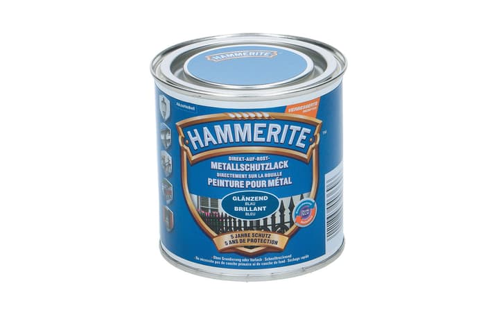 Image of Hammerite Metallschutzlack Hochglanz Blau 250 ml
