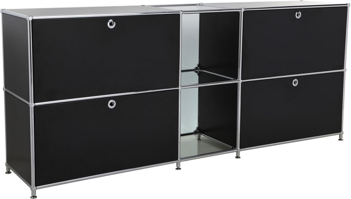 FLEXCUBE Sideboard FLEXCUBE Sideboard 401814320220 Grösse B: 189.0 cm x T: 40.0 cm x H: 80.5 cm Farbe Schwarz Bild Nr. 1