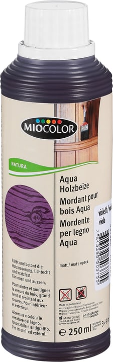 Image of Miocolor Aqua Holzbeize Violett 250 ml Holzöle + Holzwachse