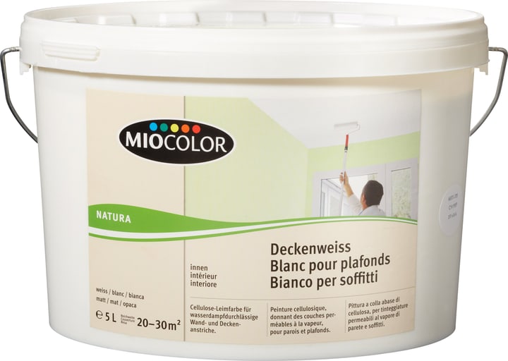 Miocolor Natura Bianco per soffitti Bianco 5 l Natura Bianco per soffitti Bianco 5 l Miocolor 660770500000 N. figura 1
