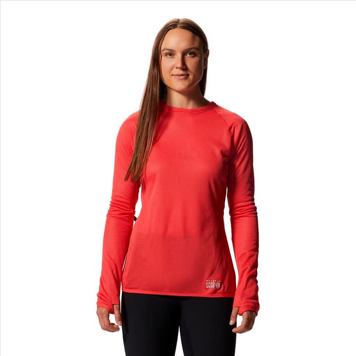 Image of Mountain Hardwear W AirMesh LS Crew Langarmshirt hellrot