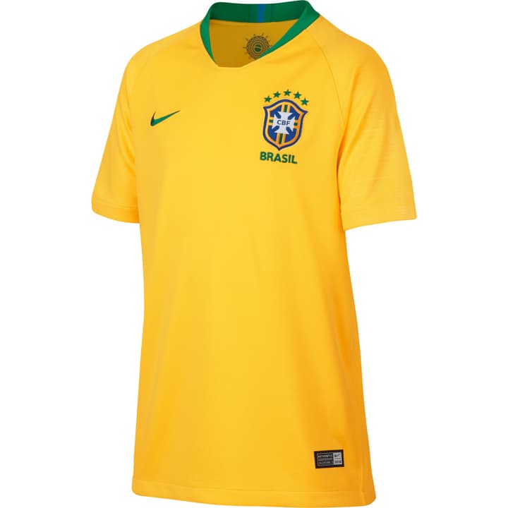 Nike Brasil CBF Stadium Home Maillot de football enfant Brasil Brasil CBF Stadium Home Maillot de football enfant Brasil Nike 464556712850 Couleur jaune Taille 128 Photo no. 1