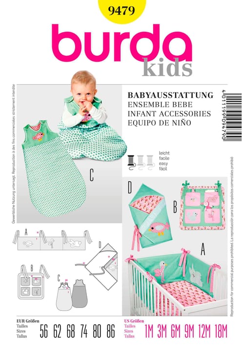 burda Modelli di cucito, attrezzature per bambini