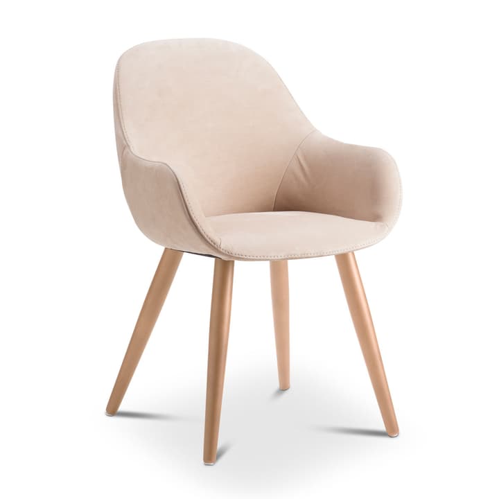 LAYLA Stuhl Nubuck LAYLA Stuhl Nubuck 366028424403 Grösse B: 56.0 cm x T: 60.0 cm x H: 84.0 cm Farbe Hellbraun Bild Nr. 1