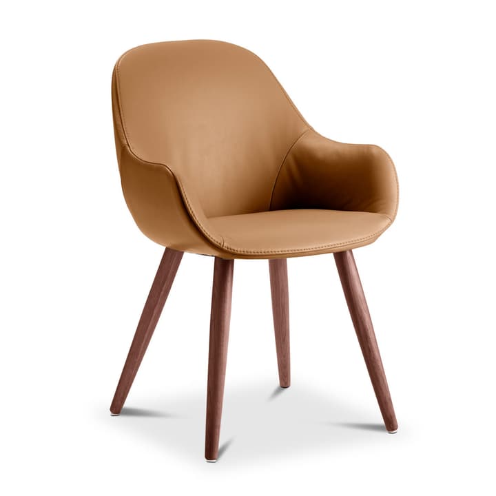 LAYLA Chaise cuir aniline Sauvage LAYLA Chaise cuir aniline Sauvage 366028830703 Dimensions L: 56.0 cm x P: 60.0 cm x H: 84.0 cm Couleur Cognac Photo no. 1