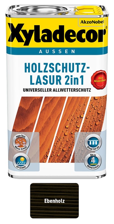 Image of XYLADECOR Holzschutzlasur Ebenholz 750 ml