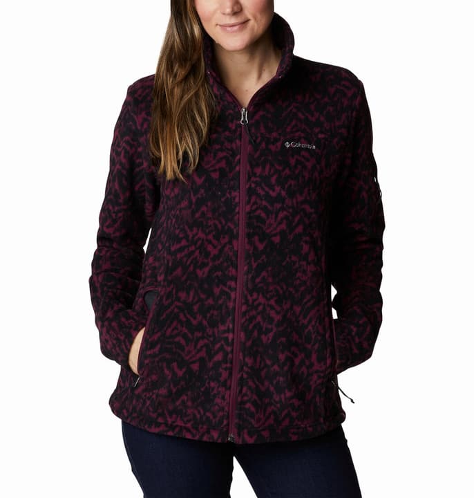 Image of Columbia Fast Trek Printed Fleecejacke aubergine