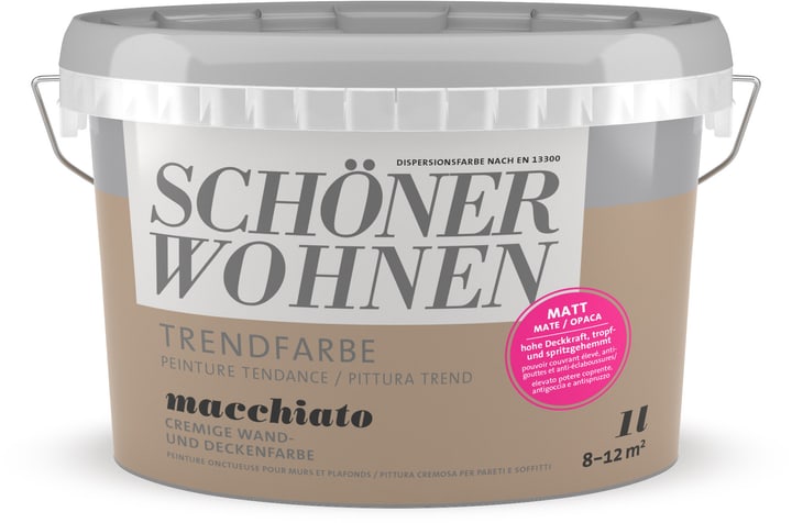 Image of Schöner Wohnen Trendfarbe Matt Macchiato 1 l Wandfarbe bei Do it + Garden von Migros