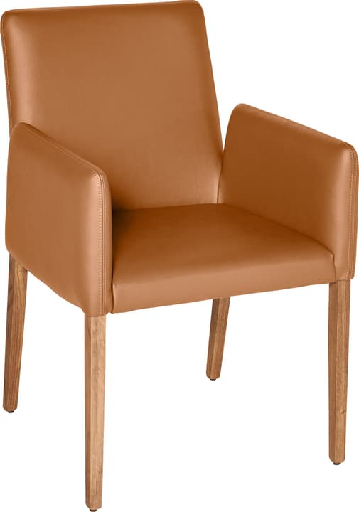 PIRAS Chaise PIRAS Chaise 402358000055 Dimensions L: 58.0 cm x P: 55.0 cm x H: 86.0 cm Couleur Cognac Photo no. 1