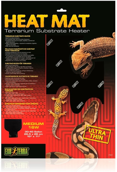 Exo Terra Substratheizer Heat Mat M, 26.5 x 28 cm, 16W Aquarientechnik