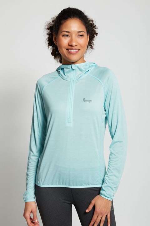 Image of Perform W Maakala Laufhoodie hellblau