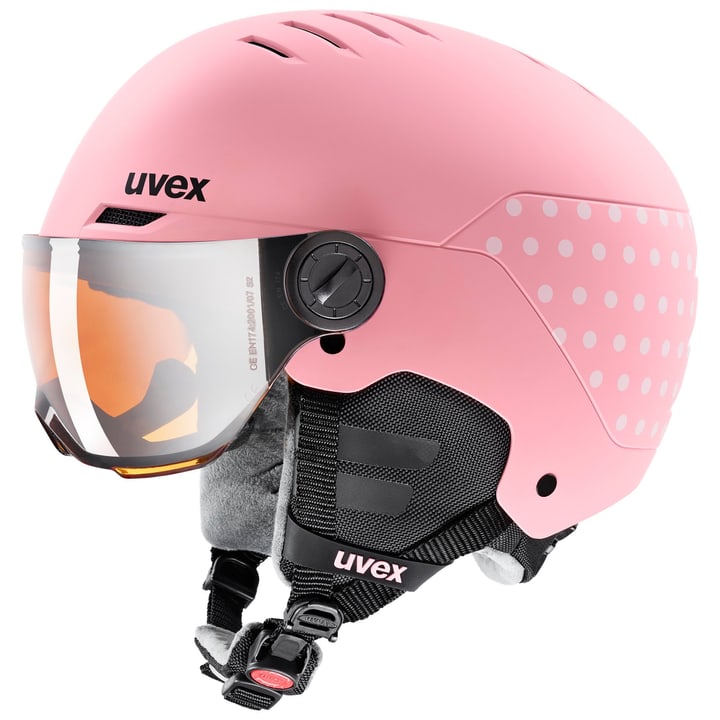 Image of Uvex rocket jr. visor Skihelm pink