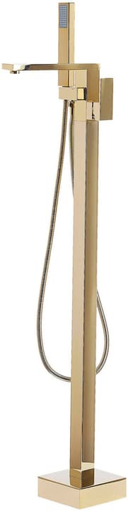 Image of Beliani Wannenarmatur freistehend gold glänzend 120 cm DELLA Badewannenarmatur
