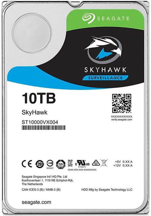 Seagate SkyHawk HDD - 3.5" SATA 6Gb/s - 10To Disque Dur Interne HDD SkyHawk HDD - 3.5" SATA 6Gb/s - 10To Disque Dur Interne HDD Seagate 785300133750 Photo no. 1
