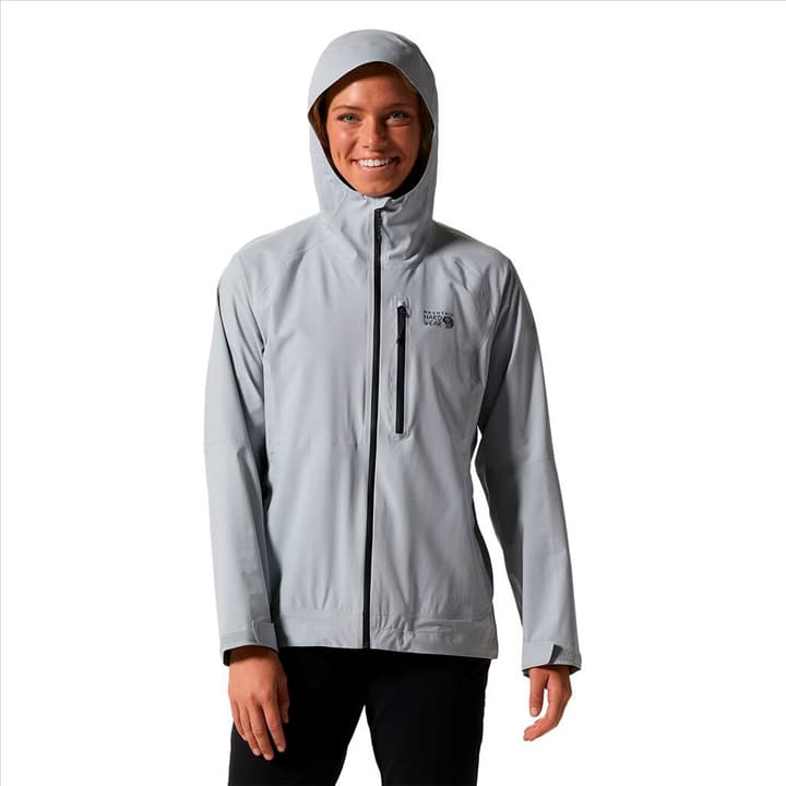 Image of Mountain Hardwear W Stretch Ozonic Jacket Regenjacke hellgrau