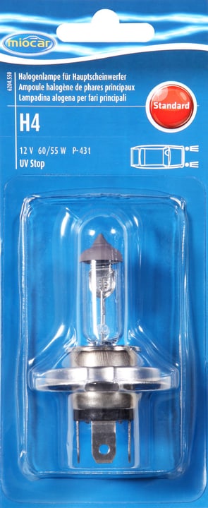 Image of Miocar Halogenlampe H4 Standard Autolampe bei Do it + Garden von Migros