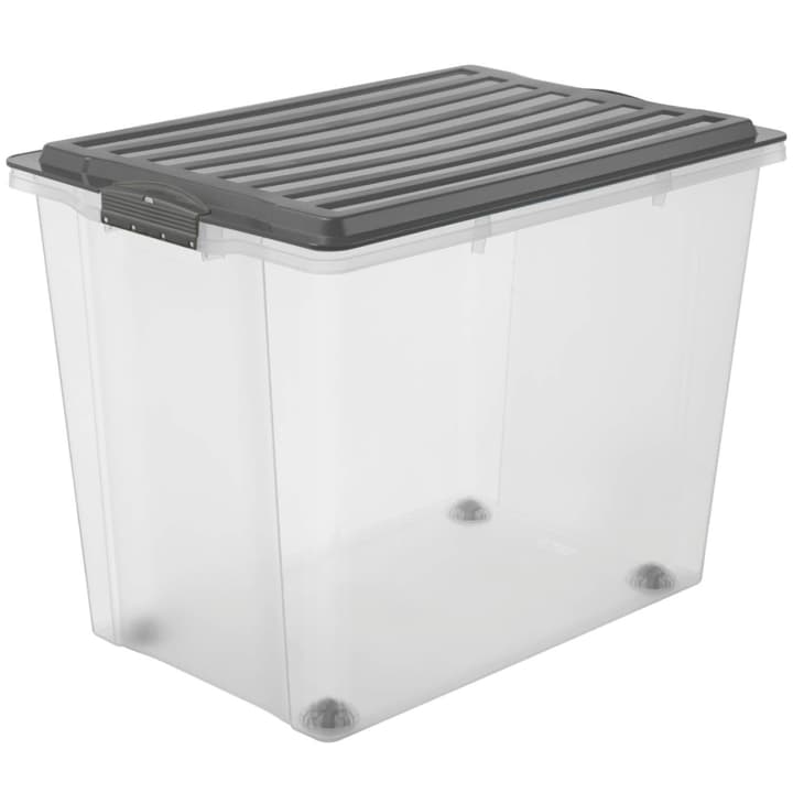 Image of Rotho Stapelbox A3 mit Rollen, 70 l Compact Aufbewahrungsbox