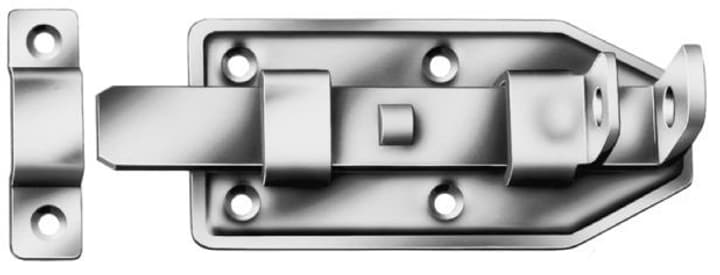 Image of Schlossriegel gerade Edelstahl 120 x 56 mm Riegel bei Do it + Garden von Migros