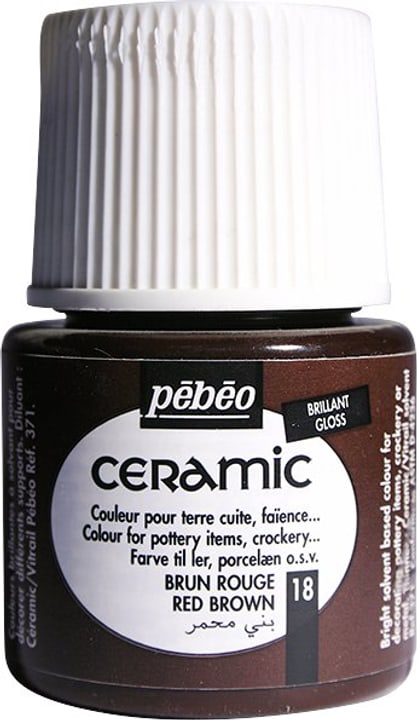 Image of Pébéo Ceramic Keramikmalfarbe 18 Red Brown 45ml bei Do it + Garden von Migros