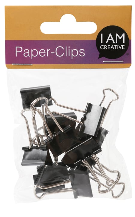 Image of I AM CREATIVE Clips klein, schwarz 12 Stk. bei Do it + Garden von Migros