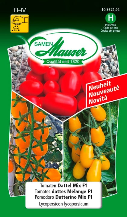Image of Samen Mauser Tomaten Dattel Mix F1 Gemüsesamen