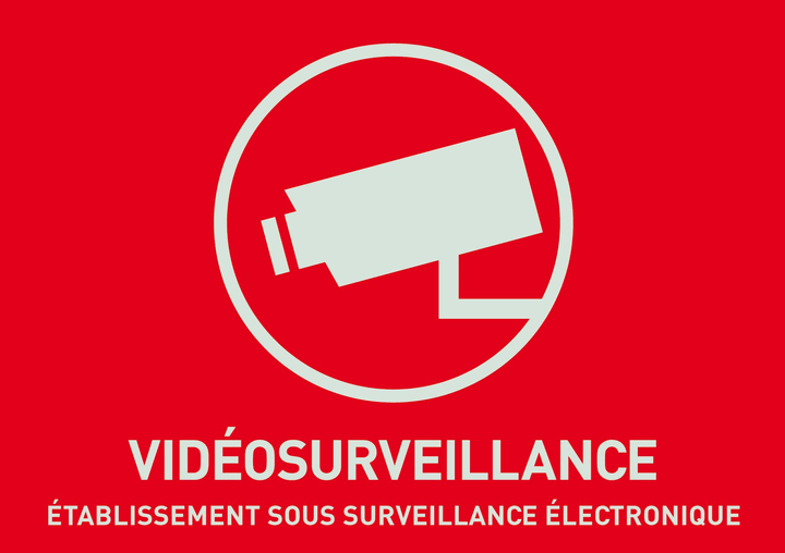 Image of Abus Warnaufkleber Videoüberwachung (französisch) Alarm-Zubehör