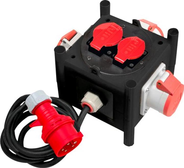 Image of Brennenstuhl Kompakter Stromverteiler BSV 3 -LS/16, IP44, CEE-Stecker 3P+N+T - 16 A/415 V~ (IP44), Steckdosen CEE 5p 400V/16A 2 T25 230V/400V/16A (IP55) Verteiler