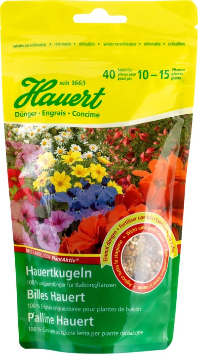 Image of Hauert Kugeln für Balkonpflanzen, 40 Stück Düngestäbchen bei Do it + Garden von Migros