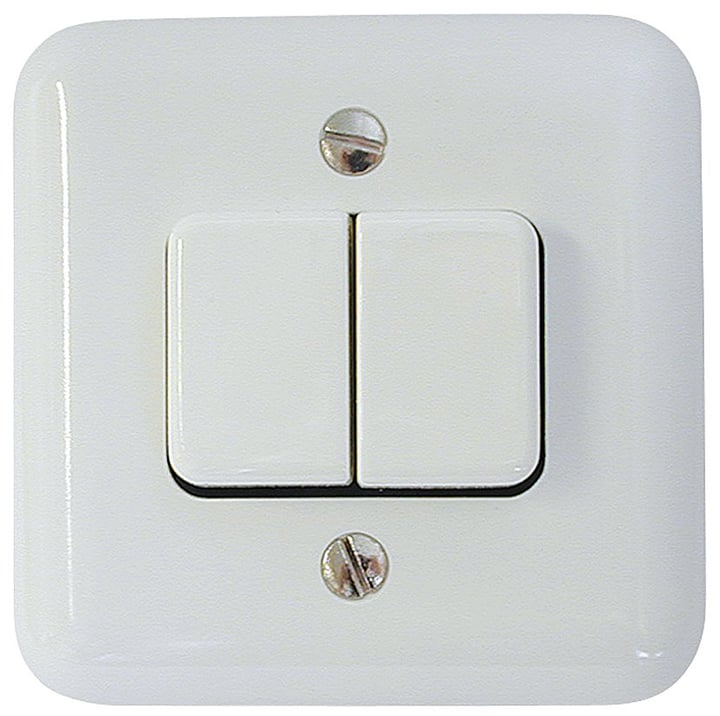 Image of Mica AP S1(3+3) Druckschalter bei Do it + Garden von Migros