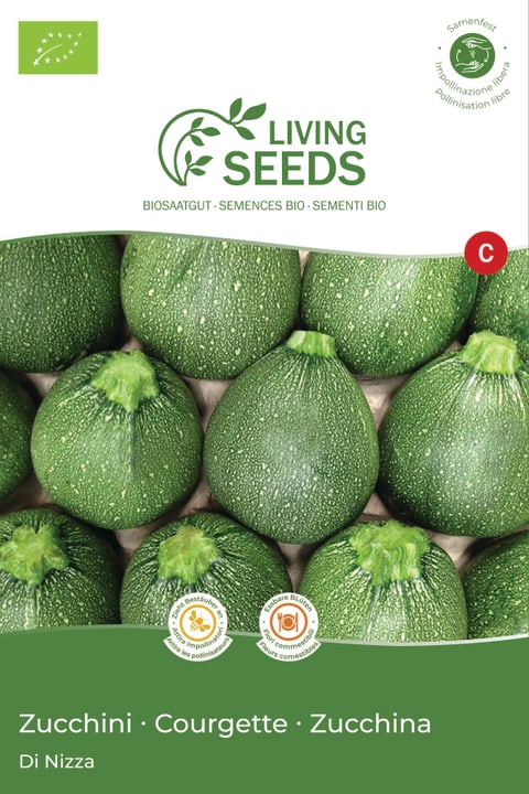 Image of Living Seeds Zucchini Di Nizza Gemüsesamen