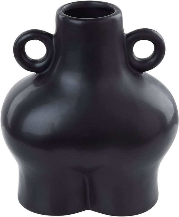 Image of Beliani Blumenvase Keramik schwarz 32 cm NAFPLIO Vase