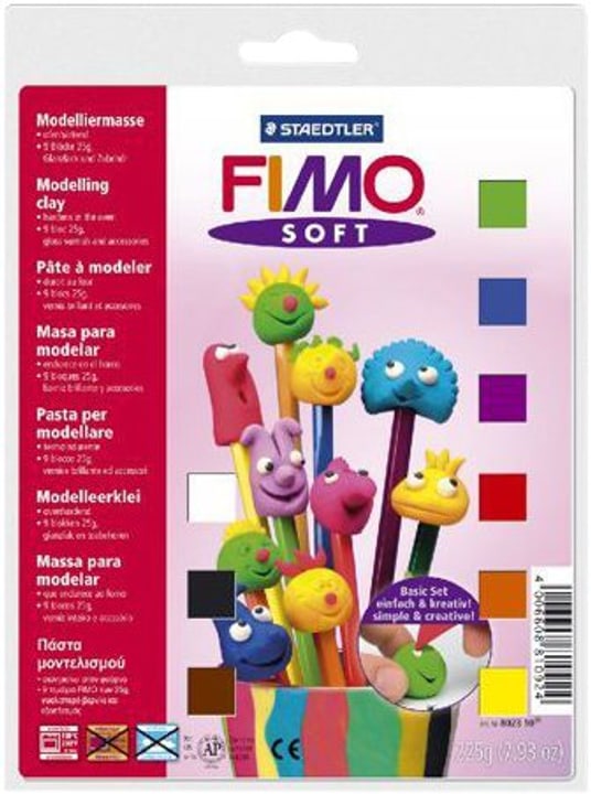 Fimo Basic-set 9 halbbloecke Basic-set 9 halbbloecke Fimo 664511600000 Photo no. 1