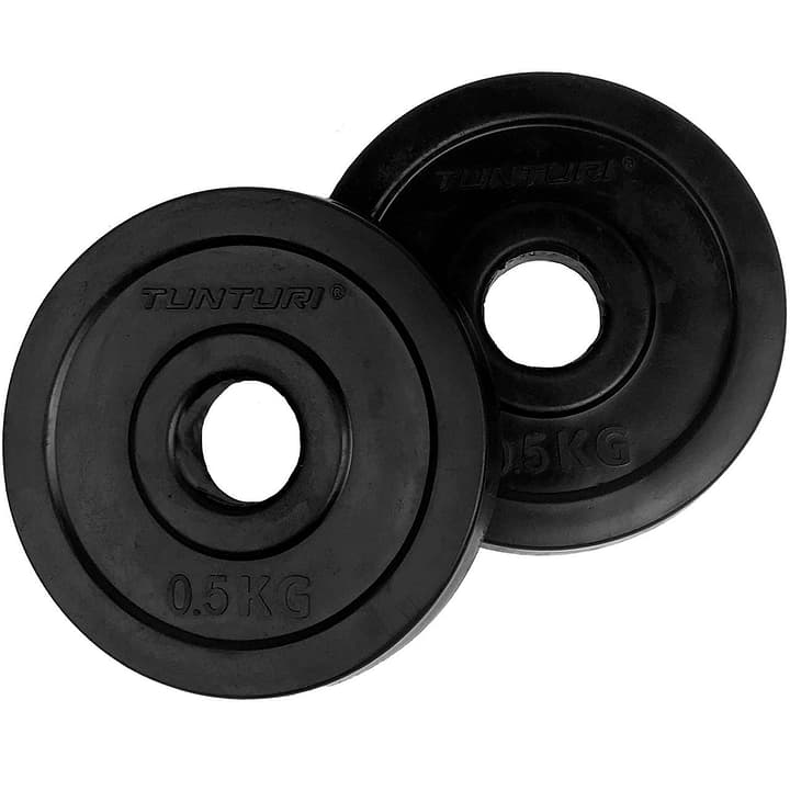 Image of Tunturi Gummiertes 0.5 kg Gewichtsscheibenpaar 30 mm Gewichtsscheiben bei Migros SportXX