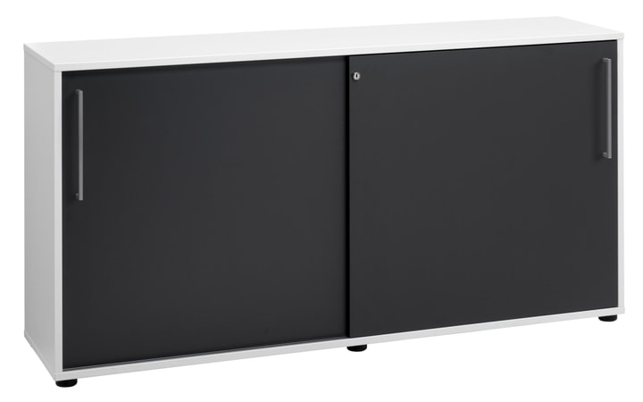 CONCEPT X Sideboard CONCEPT X Sideboard 401828700000 Grösse B: 156.2 cm x T: 40.6 cm x H: 79.3 cm Farbe Weiss / Anthrazit Bild Nr. 1
