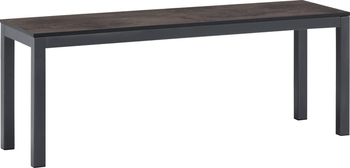 Image of LOCARNO, 140 cm, Gestell Anthrazit, Platte HPL Sitzbank