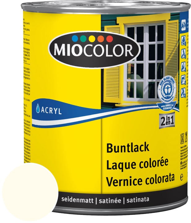 Image of Miocolor Acryl Buntlack seidenmatt Hellelfenbein 750 ml bei Do it + Garden von Migros