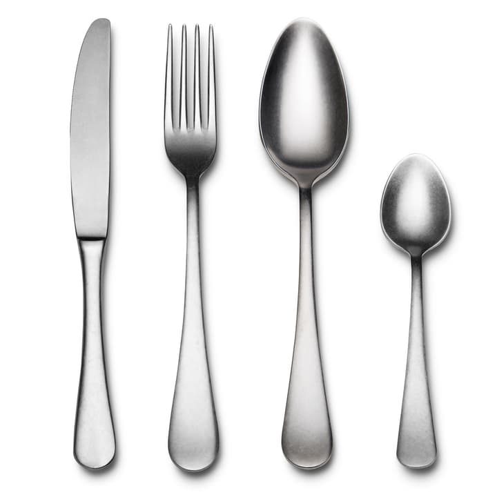MATISSE Set de couvert 24 pcs. MATISSE Set de couvert 24 pcs. 393092400000 Dimensions L: 39.0 cm x P: 28.5 cm x H: 5.5 cm Couleur Argenté Photo no. 1