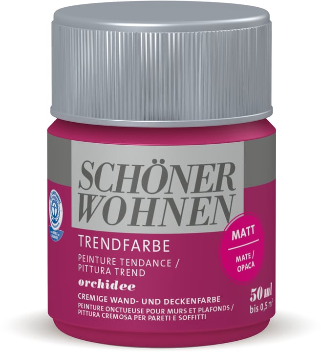 Schöner Wohnen Vernice di tendenza opaca tester Orchidee 50 ml Vernice di tendenza opaca tester Orchidee 50 ml Schöner Wohnen 660908800000 Colore Orchidee Contenuto 50.0 ml N. figura 1